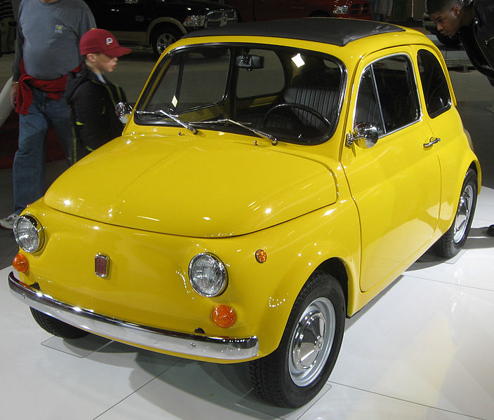 The original Fiat 500 just like the one we rented in Sicily so many years 